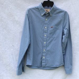 Hollister Long Sleeve Button Down Shirt, Size M